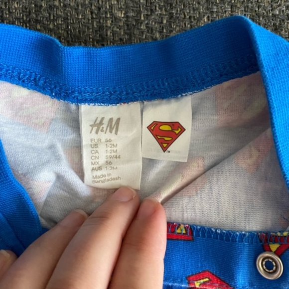 Baby Superman Romper 1-2M - Picture 4 of 4